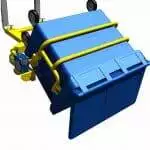 Rotating Forklift Bin Handler