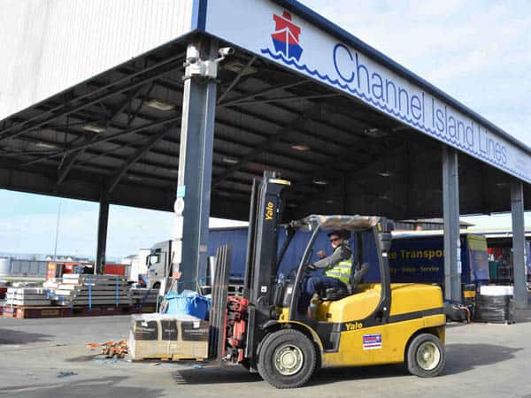 Solent Forklifts supply Yale Forklifts to channel Island Lines