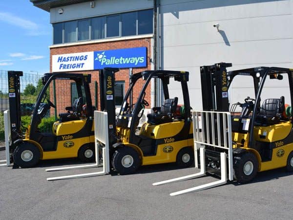 Yale Forklift Fleet Hastings Freight - supplied by the Forkway Group