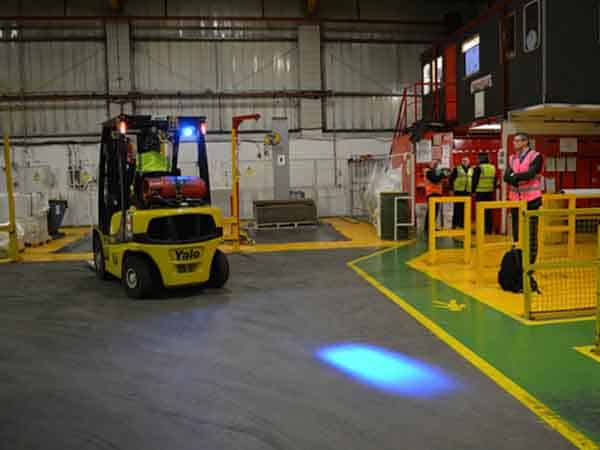 Yale Forklift with Safelights